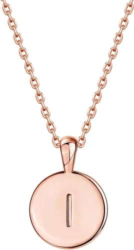 Vista 44 de PAVOI - Collar con dije de letra inicial chapado en oro de 14 quilates para mujer Collar con inicial alfabética de oro
