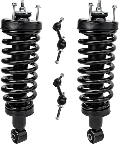 Vista 104 de Detroit Axle - Kit de amortiguadores de 4 puntales para Ford Escape 14-19, 2 puntales delanteros con resorte helicoidal 2 amortiguadores traseros