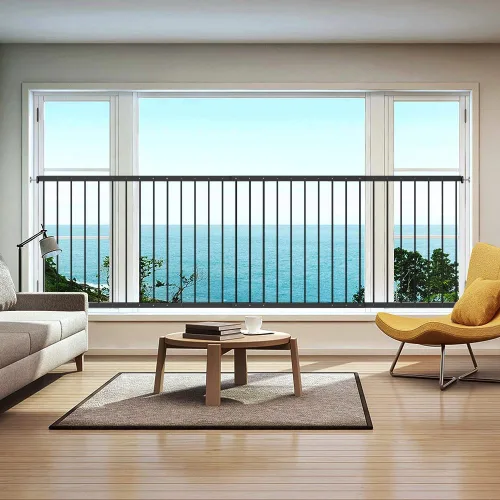Vista 7 de WAOWAO Protectores de seguridad de ventana negros para niños, niños y niños pequeños, a prueba de mascotas, extra ancha, color blanco, protección