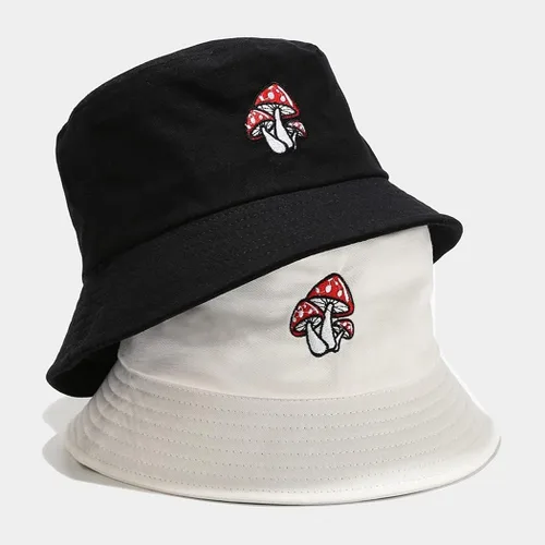 Vista 3 de Quanhaigou Sombreros de pescador unisex de verano para viajes, playa, gorra de pescador para hombres, mujeres y adolescentes, Diseño de hongo