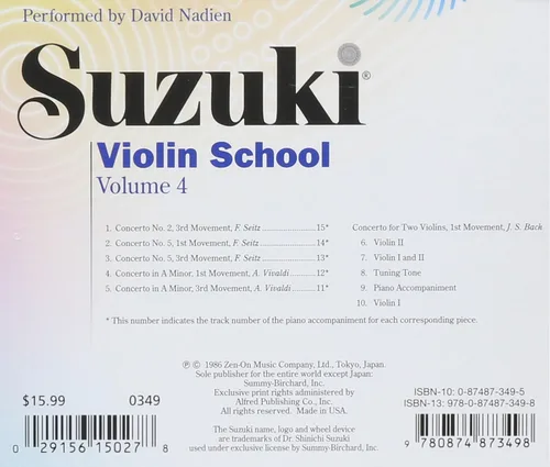 Vista 2 de Suzuki Violin School: Volumen 4 Reino Unido