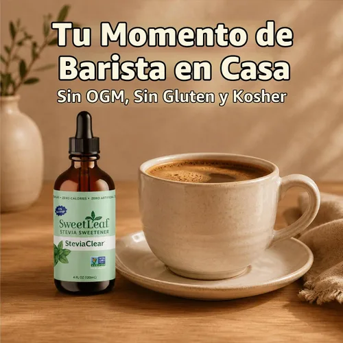 Vista 7 de SWEETLEAFs, extracto de líquido de stevia transparente de 4 oz Unflavored Sweet Drops, Organic Stevia Leaf Extract, Zero Calorie, No Erythritol