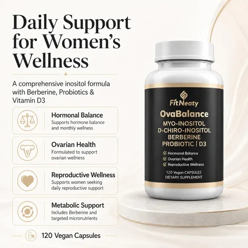 Vista 2 de Myo-inositol & D-Chiro Inositol 40:1 Cápsulas para mujeres, 120