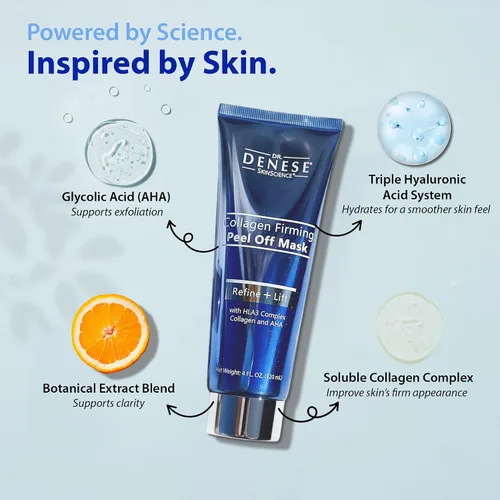 Vista 6 de Dr. Denese Mascarilla reafirmante de colágeno de 4 onzas, tratamiento hidratante para una piel más suave, fórmula exfoliante para poros más claros