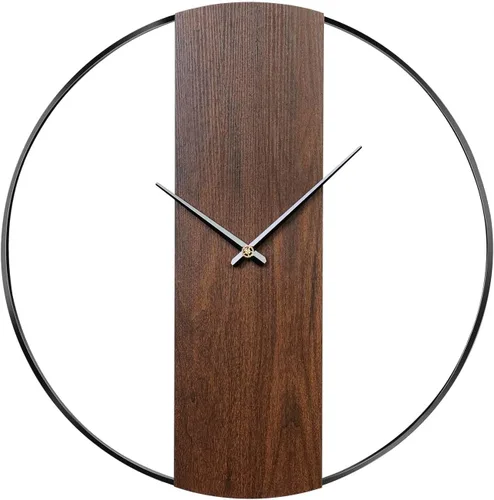 Vista 17 de Cuspin Reloj de pared de 24 pulgadas con engranajes, reloj de metal