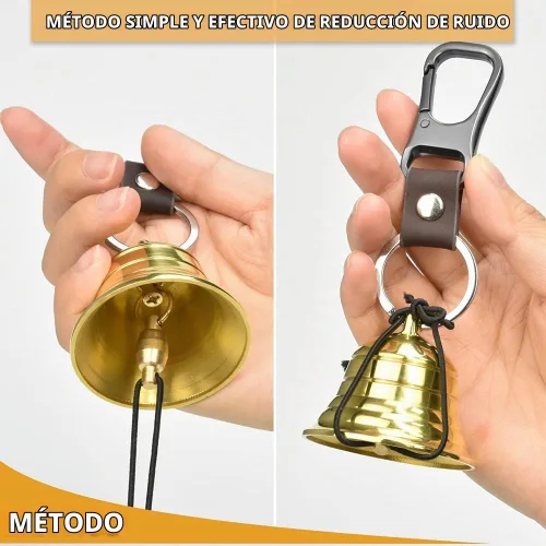 Vista 3 de NedFoss Bocina de aire electrónica y campanas de oso para senderismo Cupreous