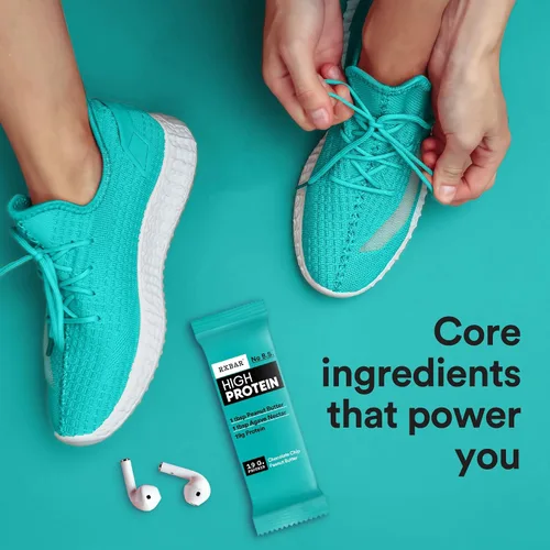 Vista 8 de RXBAR Barras altas en proteínas, 0.63 oz de proteína, sin gluten, aperitivos de proteínas, mantequilla de maní con chispas de chocolate