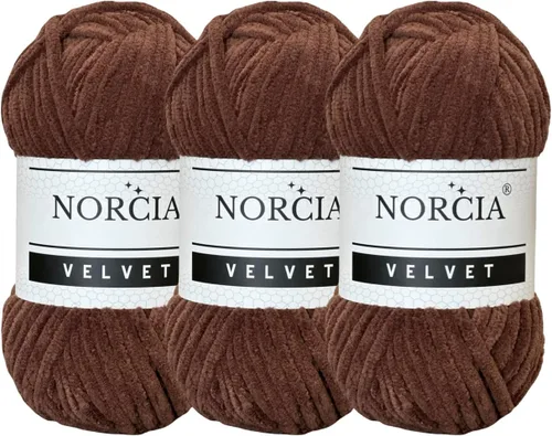 Vista 76 de Hilo de Terciopelo Suave Chenille para Ganchillo Super Voluminoso (100g-3.50oz) (68m-74.3 yds) Hilo para Manta de Bebé para Tejer Amigurumi Hilo