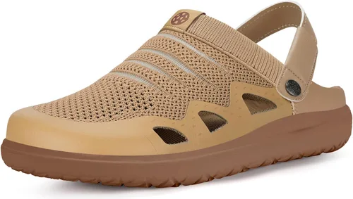 Vista 12 de Zuecos de jardín para hombre y mujer, sandalias transpirables para caminar ortopédicas de verano con suela de fascitis plantar