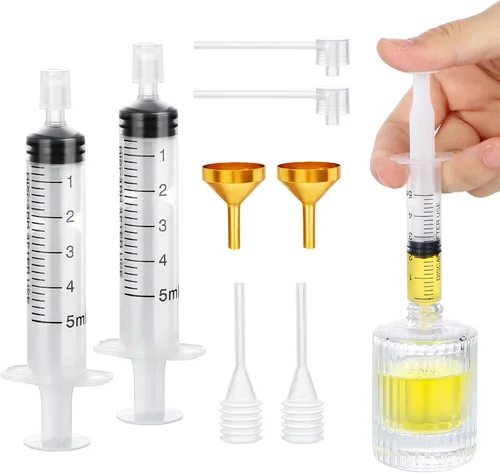 Vista 9 de Segbeauty Kit de Herramientas de Recarga de Perfume de 5ml, Juego de 8 Piezas de Herramientas de Dispensador de Perfume Transparente de Plástico