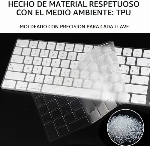 Vista 3 de ProElife Funda de teclado para Apple Magic Keyboard 2018-2017 con teclado numérico A1843 US Enter MQ052LL/A Teclado inalámbrico Bluetooth Ultra