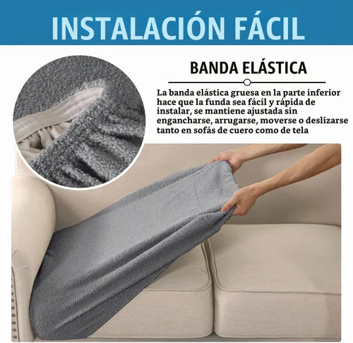 Vista 5 de H.VERSAILTEX Fundas Impermeables para Cojines de Asiento de Sofá, Fundas de Sofá para Asientos, Protectores Antideslizantes para Cojines de Sofá
