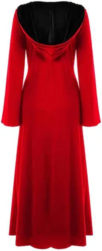 Vista 5 de Disfraces de cosplay de Halloween para mujer, vestidos góticos con capucha, vestidos sexys de manga larga, disfraces renacentistas de Midevil