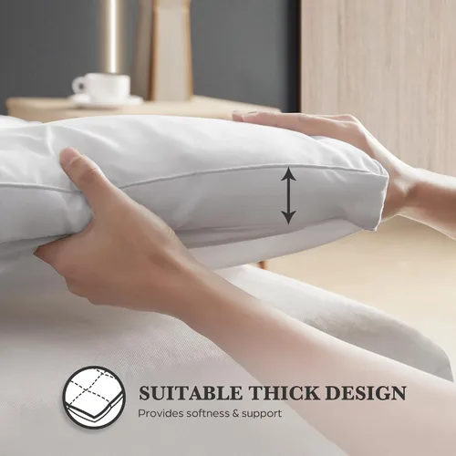 Vista 4 de Hotel Grand Cubrecolchón Pillow Top Tamaño Individual - Protector de Colchón Impermeable Acolchado Ajustable Funda de Colchoneta con Bolsillo