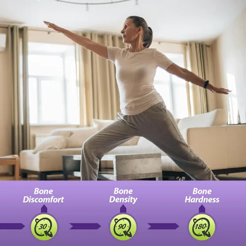 Vista 4 de EuBone Suplemento para la salud ósea con calcio y magnesio, vitamina D3 K2 que apoya la densidad y la fuerza ósea, a base de plantas, sin gluten