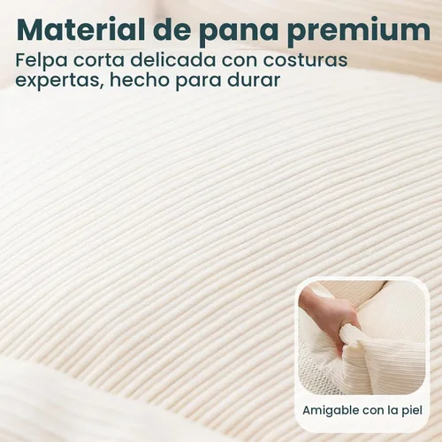 Vista 7 de Cama para gatos, cama para mascotas con forma de dona de 22 Blanco crema