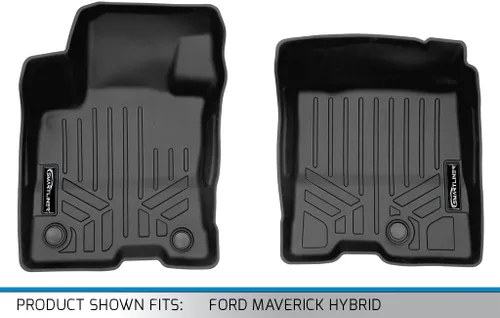 Vista 4 de SMARTLINER Alfombrillas de primera fila para todo tipo de clima, compatibles con Ford Maverick 2022-2025