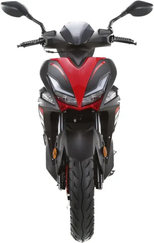 Vista 8 de HHH SPIDER 200 EFI Motocicleta de calle para adultos, scooter de 200cc totalmente automática de lujo para adultos (ROJO)