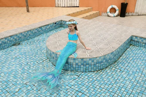 Vista 3 de DNFUN Mermaid Swimsuit,without Monofin