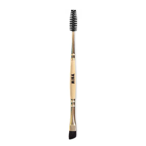 Vista 4 de Polvo de tinte para cejas natural marrón medio de MinaiBrow Kit de tinte instantáneo a prueba de manchas con cepillo doble biselado Marrón medio +