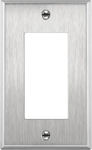 Vista 20 de ENERLITES Placa decorativa de pared metálica para interruptor o tomacorriente, acero inoxidable 201, tapa de tomacorriente, resistente a