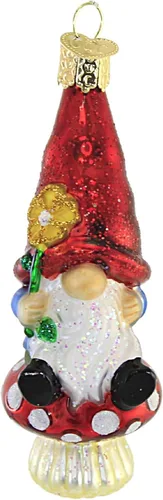 Vista 14 de Old World Christmas - Adorno de semillas de jardín con diseño de paleta, de vidrio soplado para árbol de Navidad, decoración festiva hecha a mano