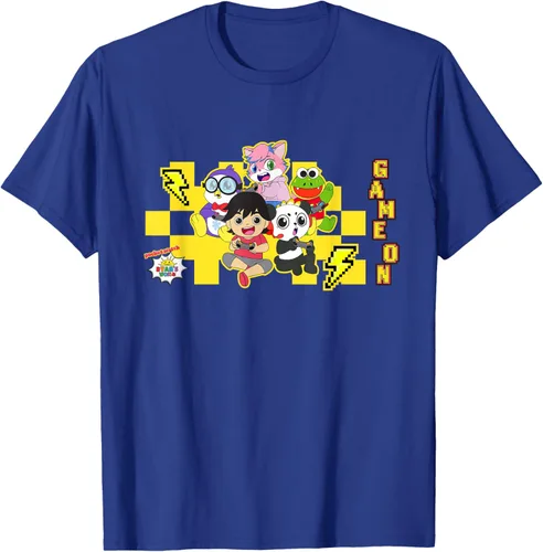 Vista 19 de Ryan's World Game On Characters Camiseta, Negro, S