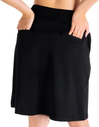 Vista 3 de Yogipace - Falda de mujer con largo a la rodilla modesta de 20 pulgadas, 4 bolsillos y protección UV, falda con pantalón corto para tenis, golf