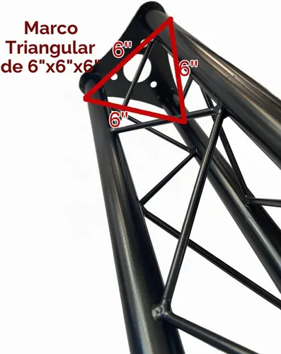 Vista 4 de GRIFFIN Extensión de Segmento de Cimbra Triangular de 5 pies (Serie Stage-MountPRO) – Cimbra de Iluminación Extra para Puestos de DJ, Estructuras