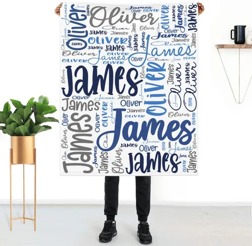 Vista 15 de Mantas de bebé personalizadas para niñas y niños con nombre, mantas personalizadas para niños, artículos de bebé personalizados, regalos Elefante
