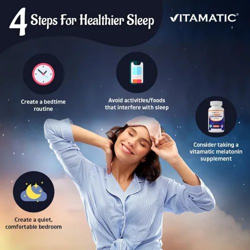 Vista 6 de Vitamatic Tabletas de melatonina de 20 mg – Sabor natural a bayas – 120 tabletas vegetarianas por botella – 6 botellas (total 720)