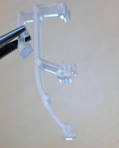 Vista 3 de Clip de cenefa para mini persianas, persianas de aluminio, persianas de PVC (gancho angular-4033)