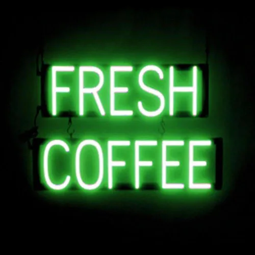 Vista 62 de SpellBrite Letrero de té Aspecto de letrero de té neón, luz LED azul, 13.1 x 6.3 pulgadas Ultra-Bright Click-Together Signage for Cafes, with