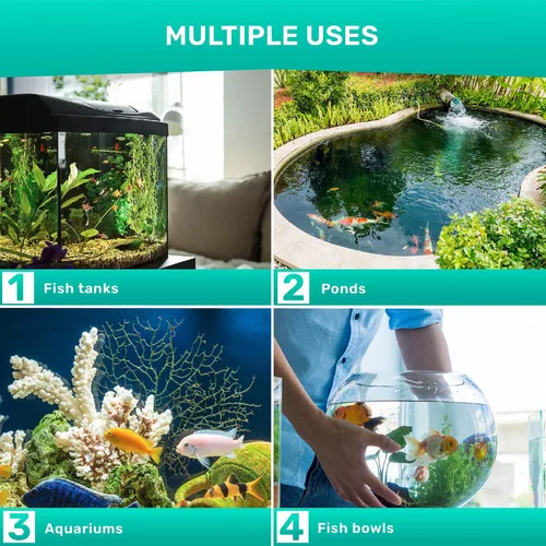 Vista 10 de Tiras reactivas para acuarios – Kit de prueba de acuario 9 en 1 con libro electrónico – Kit de prueba de agua para acuario con tiras de prueba
