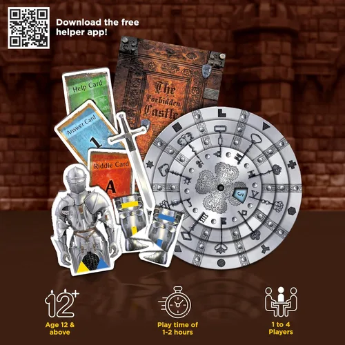 Vista 2 de Exit: The Forbidden Castle Exit: The Game - Un juego de Kosmos Experiencia de Escape Room en el hogar para familias de 1 a 4 jugadores, mayores