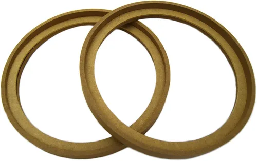 Vista 4 de Audiopipe 2 pares de anillos de 10 pulgadas RING-10BZ MDF altavoz hueco con bisel de montaje espaciador empotrado
