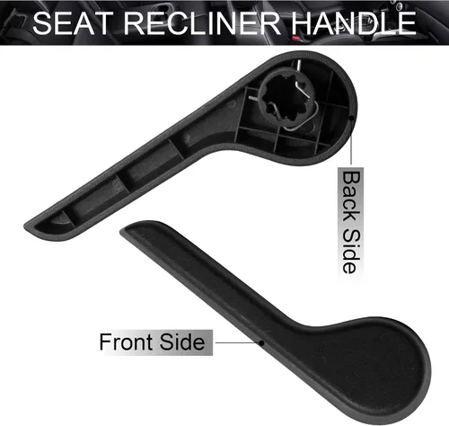Vista 2 de HUSUKU Manija de Reclinación de Asiento LH Lado Izquierda del Conductor RH Lado Derecho del Pasajero Delantero Ébano para Camioneta Pickup SUV Chevy