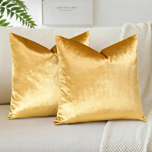 Vista 27 de OTOSTAR - Fundas de almohada decorativas de 16 x 16 pulgadas, fundas de cojín de terciopelo suave, fundas cuadradas para sofá, cama, sofá del hogar