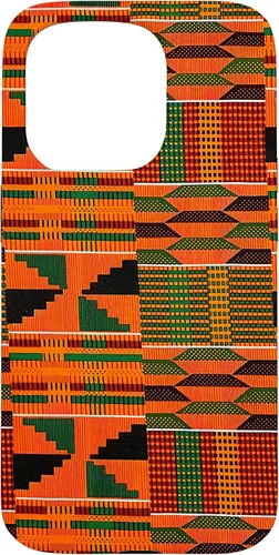 Vista 14 de Kente - Carcasa para iPhone 17, diseño étnico de Ghana, diseño africano