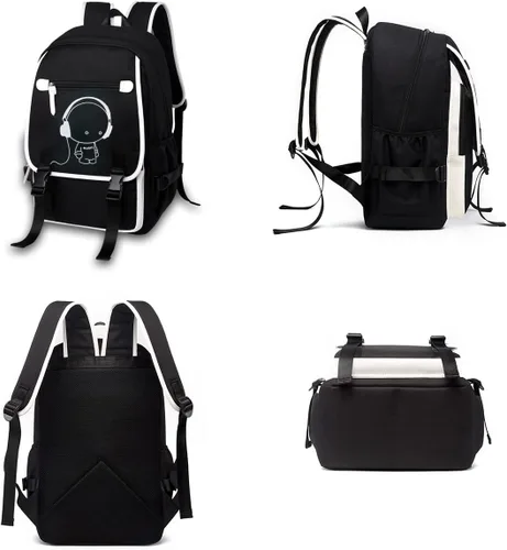 Vista 7 de Asge Bolso escolar de nylon de la moda de las, Oslei128-2, Mochilas Daypack