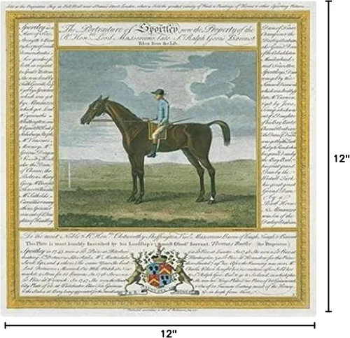 Vista 2 de Póster de Sportley con retrato y pedigrí de Thomas Spencer (12 x 12)
