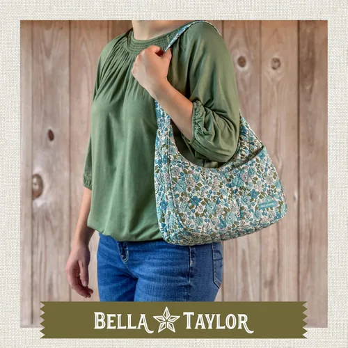 Vista 2 de Bella Taylor Blakely - Bolsas de hombro acolchadas de algodón con retazos