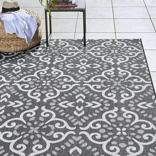 Vista 7 de Gertmenian Freedom Collection - Alfombra para exteriores con temática náutica y cuidado inteligente para terraza.