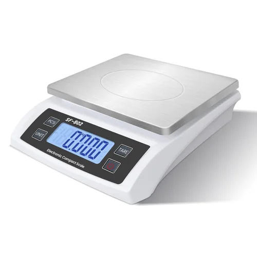 Vista 8 de Báscula Digital de Cocina 30kg/66lb Gran Báscula de Alimentos para Hornear Cocinar Escala de Pan de Acero Inoxidable con Pantalla LCD Escalas