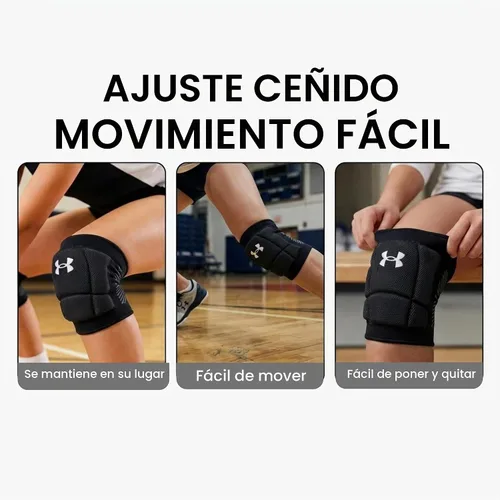 Vista 5 de Rodilleras de voleibol Under Armour, paquete de 2