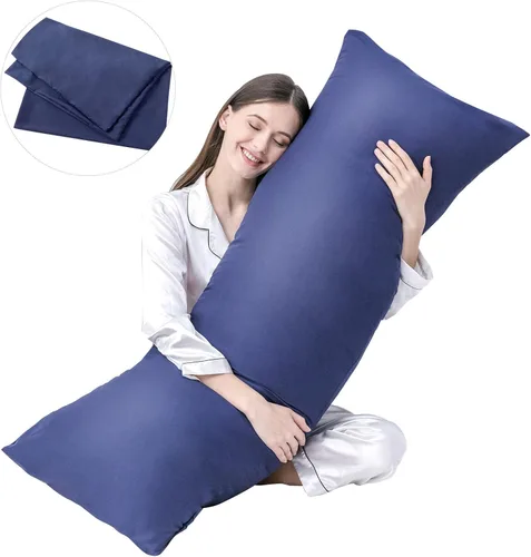 Vista 25 de DOWNCOOL Relleno de almohada de cuerpo completo de lujo con funda de fibra, almohada corporal ultrasuave para dormir, inserto de almohada de cama
