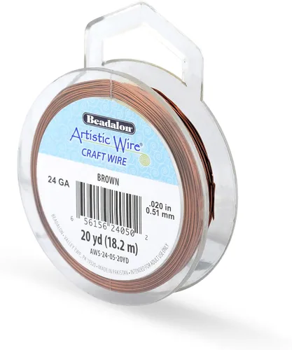 Vista 131 de Artistic Wire, Alambre de cobre de color chapado en plata de calibre 18, resistente al deslustre, amatista, 20 pies