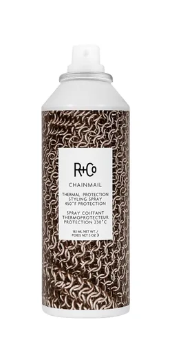 Vista 3 de R+Co CHAINMAIL Spray de protección térmica, paquete de 3, protector térmico para cabello, fortalece y suaviza, todo tipo de cabello