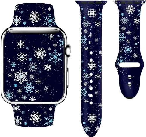 Vista 9 de Sport Silicone Band for Apple Watch Bands 38mm-49mm Women Men autismo