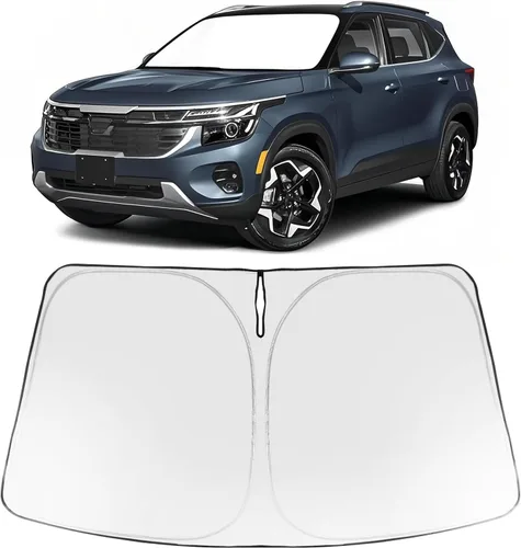 Vista 269 de Proadsy Parasol para parabrisas Rivian R1S 2022-2025 2026 de 4 capas plegable, protector de parasol frontal que bloquea los rayos UV, mantiene